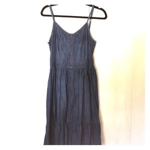 Denim tank dress
